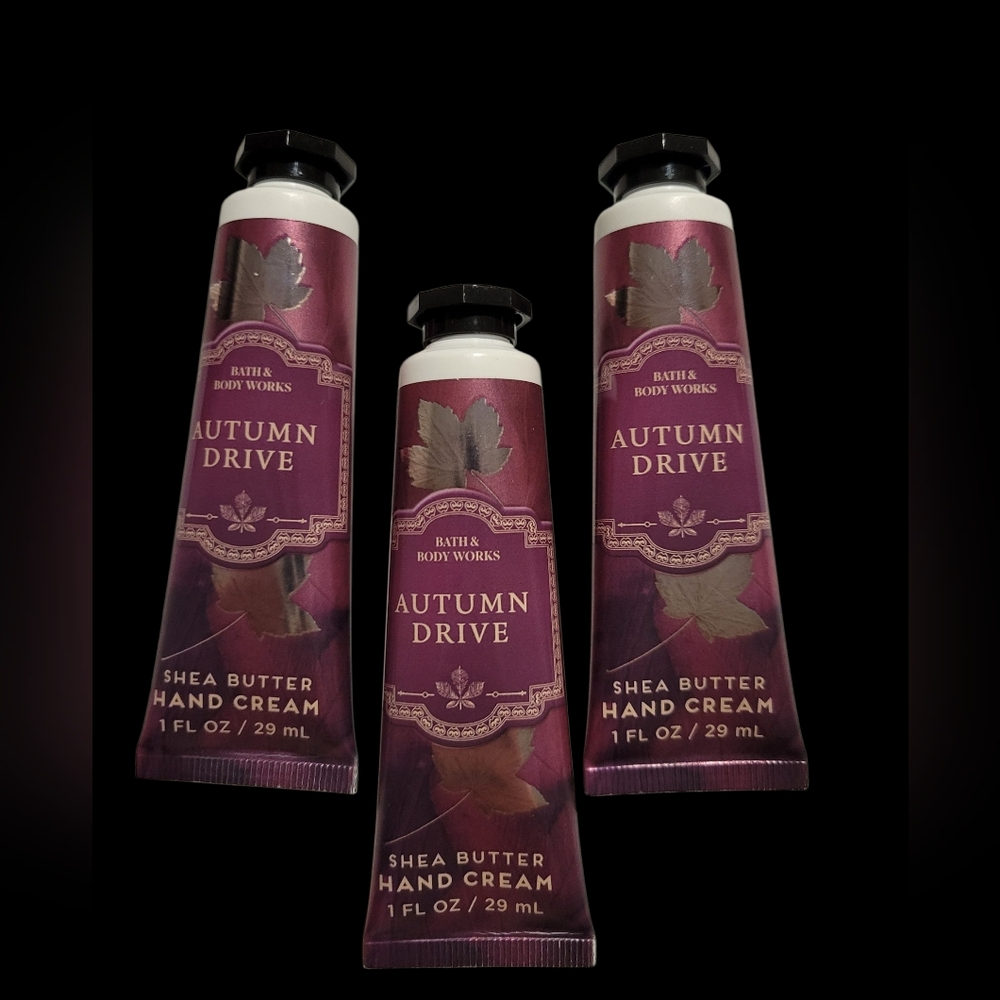 3pc Bath & Body Works Autumn Drive Hand Cream - NEW!!!!
